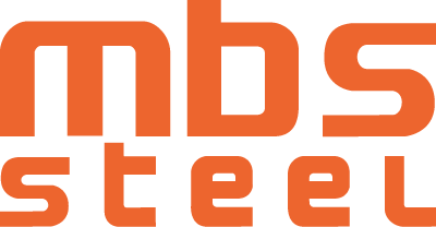 Logotipo de MBS Steel, marca que distribuimos